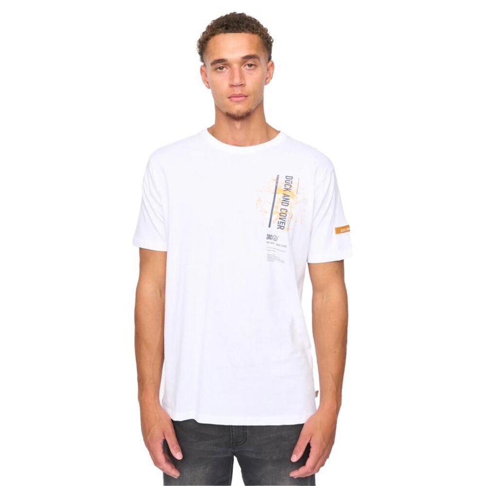 Duck and Cover Mens Protonz T-Shirt / White